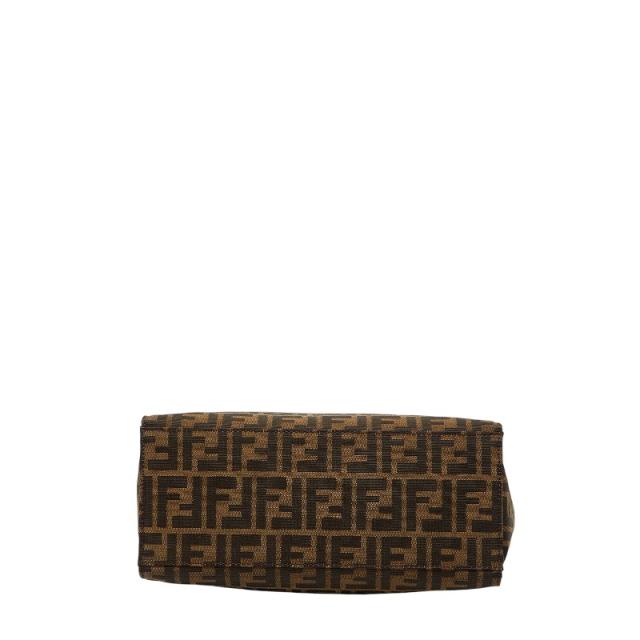 フェンディ ズッカ トートバッグ ショルダーバッグ 肩掛け 0915808 ブラウン キャンバス レザー レディース FENDI 【中古】_2
