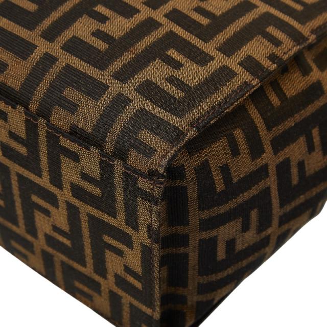 フェンディ ズッカ トートバッグ ショルダーバッグ 肩掛け 0915808 ブラウン キャンバス レザー レディース FENDI 【中古】_3