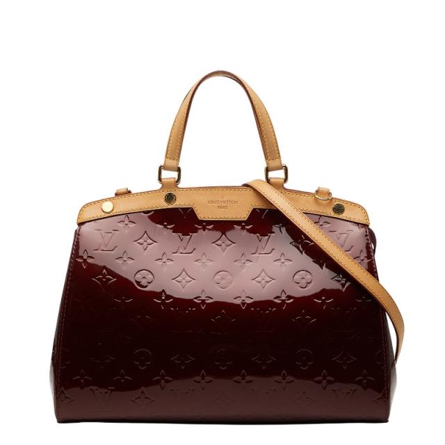 ルイ ヴィトン モノグラム ヴェルニ ブレアMM ハンドバッグ ショルダーバッグ 2WAY M91690 ワインレッド LOUIS VUITTON 【中古】