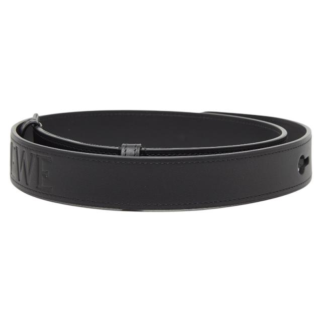 ロエベ ベルト 75・30 ブラック レザー レディース LOEWE 【中古