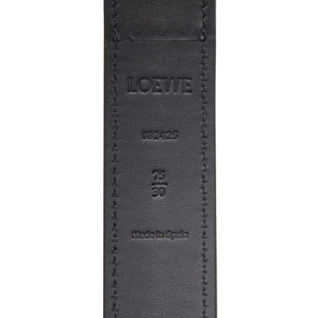 ロエベ ベルト 75・30 ブラック レザー レディース LOEWE 【中古