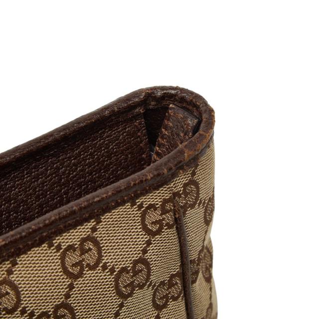 グッチ GGキャンバス ハンドバッグ トートバッグ 113011 ブラウン ベージュ キャンバス レザー レディース GUCCI 【中古】_7