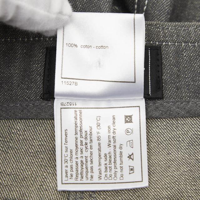 シャネル ココマーク デニムパンツ フレアパンツ サイズ36 P17666V09976 グレー コットン ラインストーン レディース CHANEL 【中古】_6