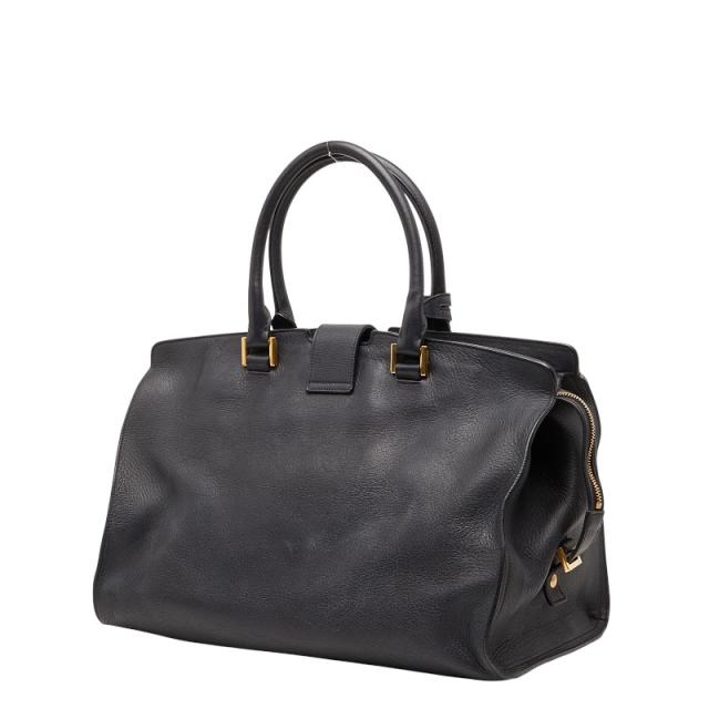 サンローラン Yライン カバス クラシック ハンドバッグ 311208 ブラック レザー レディース SAINT LAURENT 【中古】_1