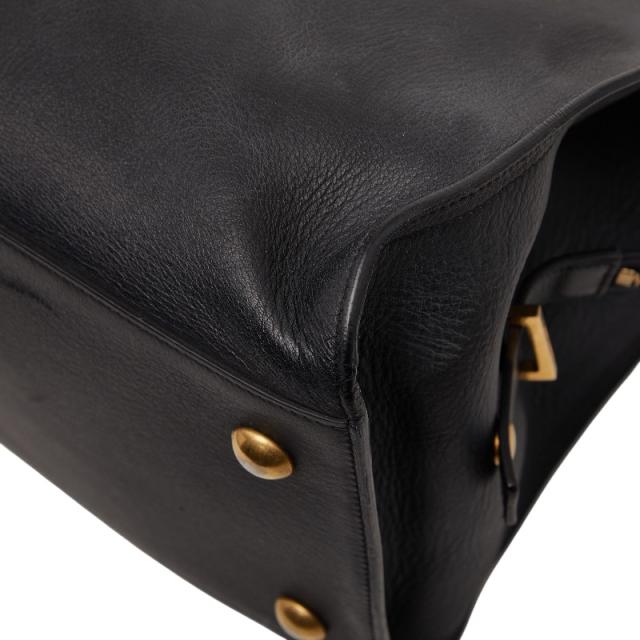 サンローラン Yライン カバス クラシック ハンドバッグ 311208 ブラック レザー レディース SAINT LAURENT 【中古】_4