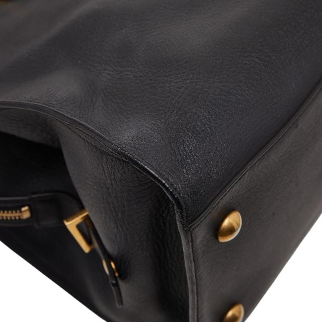 サンローラン Yライン カバス クラシック ハンドバッグ 311208 ブラック レザー レディース SAINT LAURENT 【中古】_6