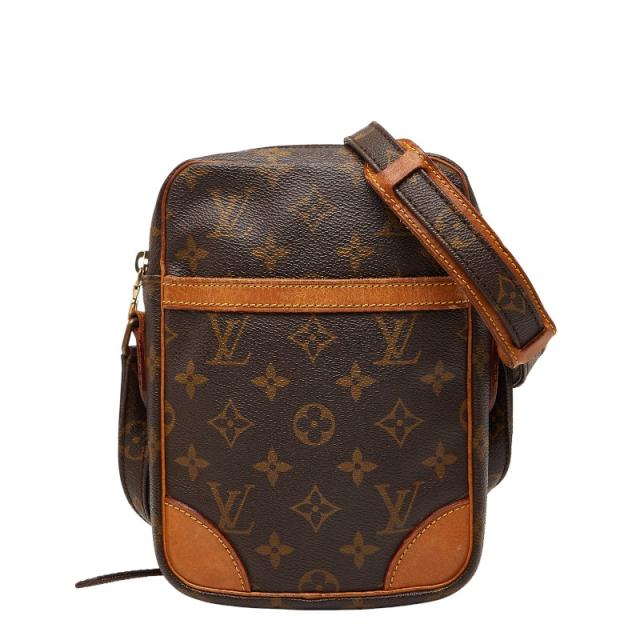 ルイ ヴィトン モノグラム ダヌーブ 斜め掛け ショルダーバッグ M45266 ブラウン PVC レザー レディース LOUIS VUITTON 【中古】