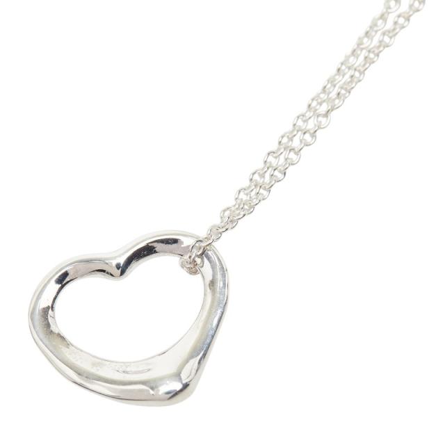 ティファニー SV925 シルバー オープンハート ネックレス レディース TIFFANY&amp;Co. 中古