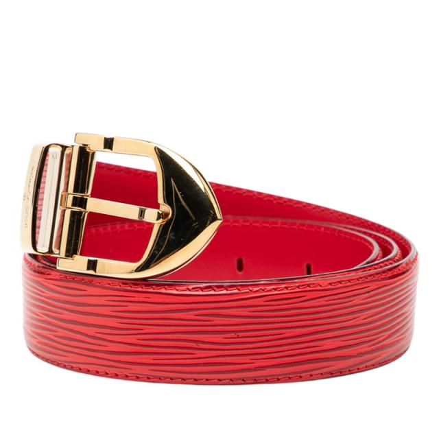 ルイ ヴィトン エピ サンチュール クラシック ベルト 85・34 R15007 レッド レザー メンズ LOUIS VUITTON 【中古】_1
