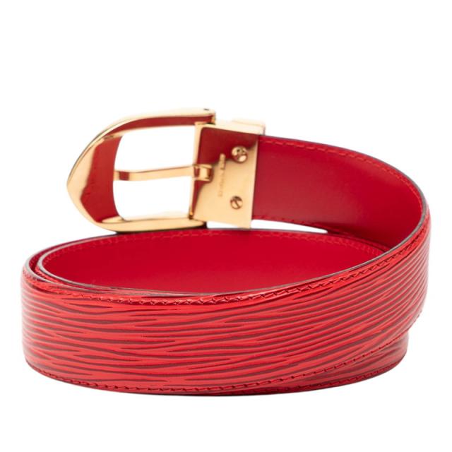 ルイ ヴィトン エピ サンチュール クラシック ベルト 85・34 R15007 レッド レザー メンズ LOUIS VUITTON 【中古】_2