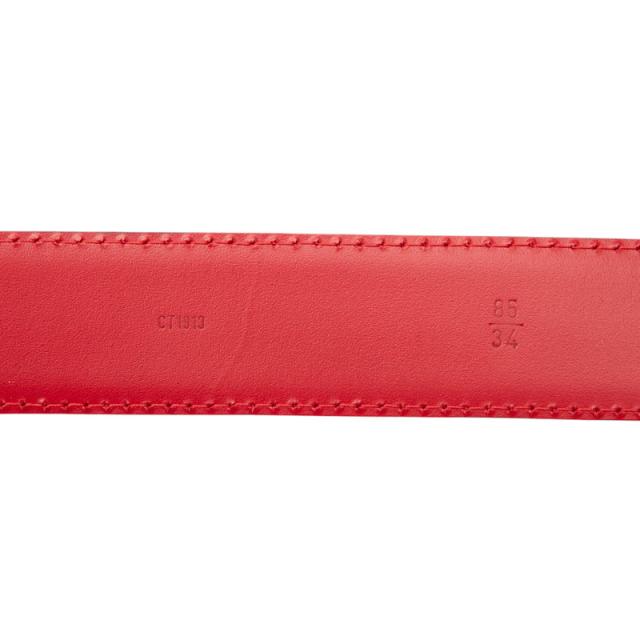 ルイ ヴィトン エピ サンチュール クラシック ベルト 85・34 R15007 レッド レザー メンズ LOUIS VUITTON 【中古】_4