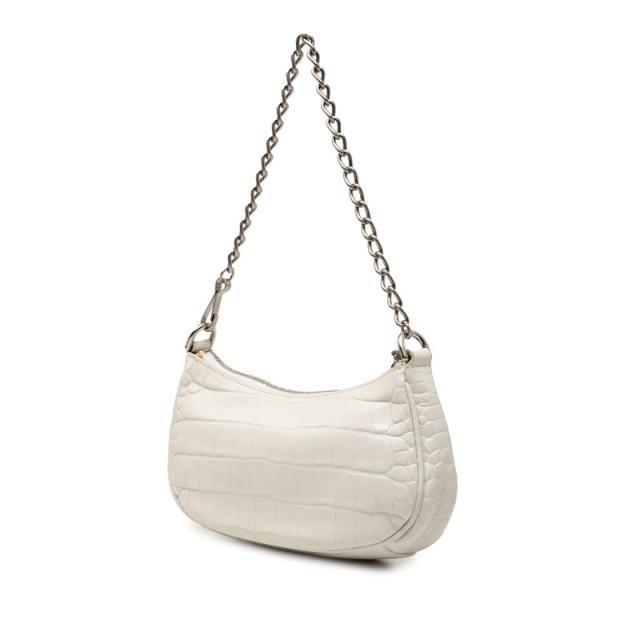 バレンシアガ ル カゴール ミニ XS ハンドバッグ チェーンショルダーバッグ 2WAY 695814 ホワイト レザー BALENCIAGA 【中古】_1