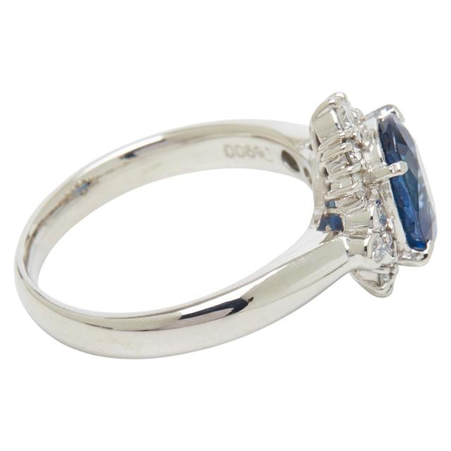 Pt900 プラチナ サファイア2.48ct ダイヤ0.38ct リング 指輪 レディース 13.5号 中古_3