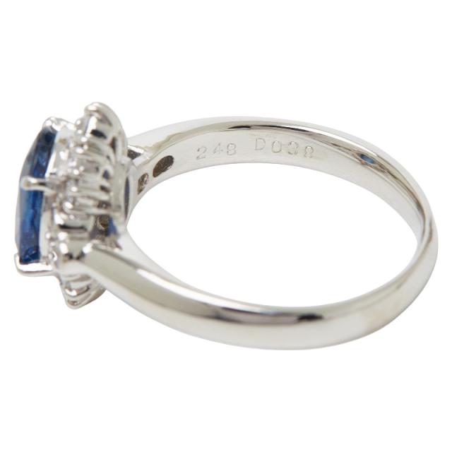 Pt900 プラチナ サファイア2.48ct ダイヤ0.38ct リング 指輪 レディース 13.5号 中古_6