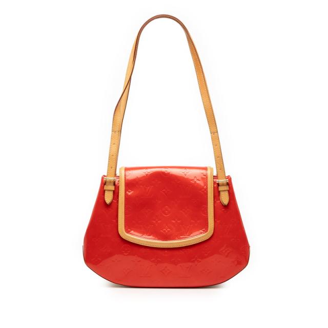 ルイ ヴィトン モノグラム ヴェルニ スケインベイGM ショルダーバッグ M91287 ルージュ レッド パテントレザー LOUIS VUITTON 【中古】
