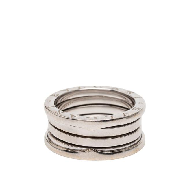 ブルガリ ビーゼロワン 4バンド リング 指輪 #60 K18WG ホワイトゴールド メンズ BVLGARI 【中古】_1