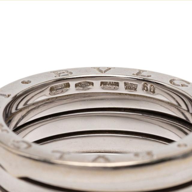 ブルガリ ビーゼロワン 4バンド リング 指輪 #60 K18WG ホワイトゴールド メンズ BVLGARI 【中古】_4