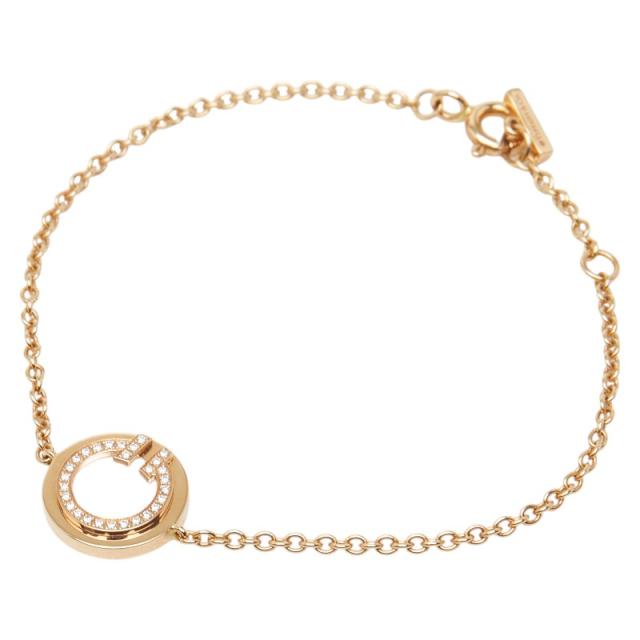 ティファニー Tトゥ サークル ブレスレット K18YG イエローゴールド ダイヤモンド マザーオブパール レディース TIFFANY&amp;Co. 【中古】
