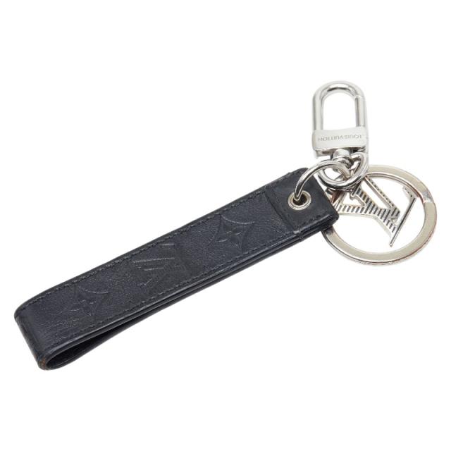 ルイ ヴィトン モノグラム シャドウ ポルト クレ ドラゴンヌ キーホルダー バッグチャーム M01298 ブラック LOUIS VUITTON 【中古】_1