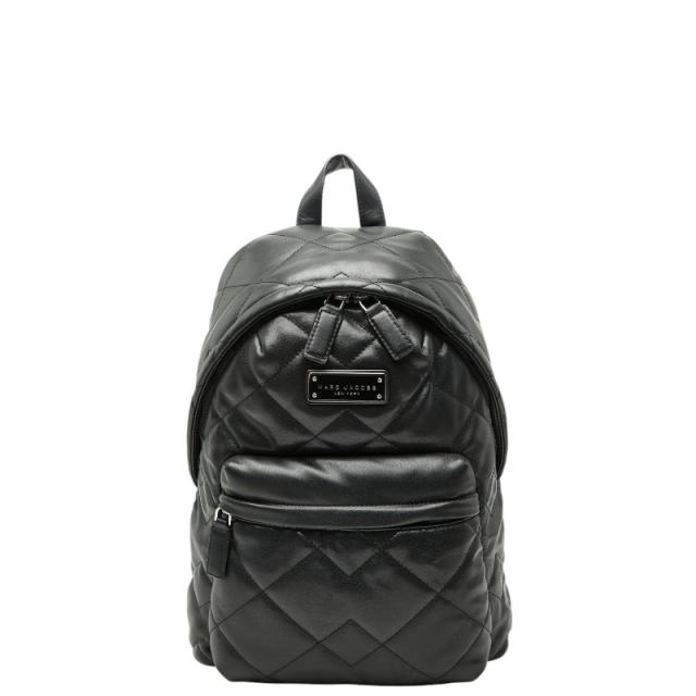 マークジェイコブス キルティング リュック バックパック ブラック 合成皮革 ナイロン レディース MARC JACOBS 【中古】