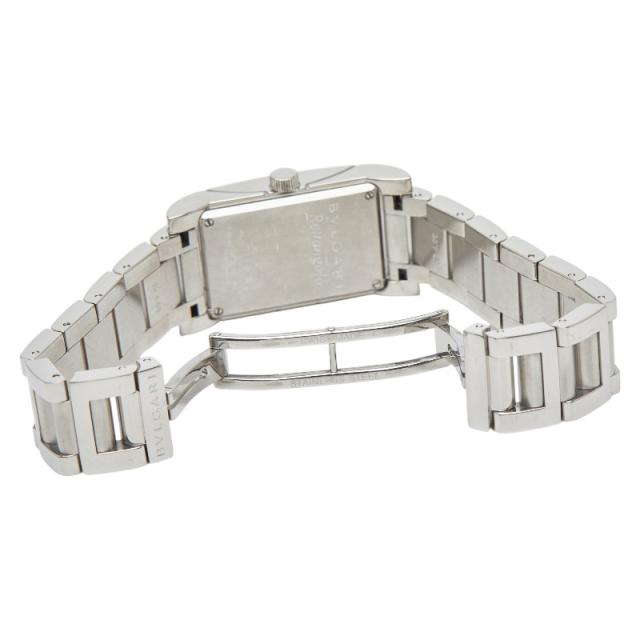 BVLGARI レッタンロゴ スクエア クォーツ シルバー 腕時計 1391 