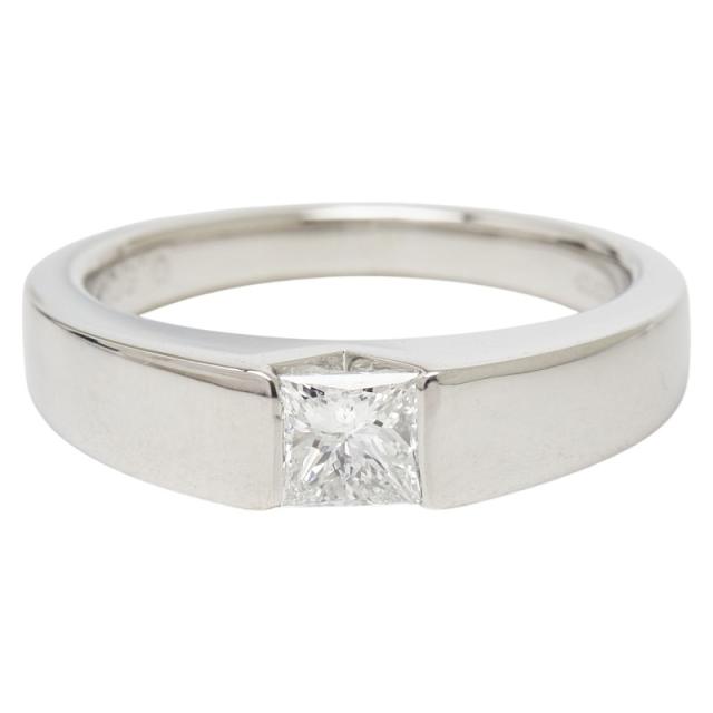 Pt900 プラチナ ダイヤ0.50ct リング 指輪 レディース 11.5号 中古 