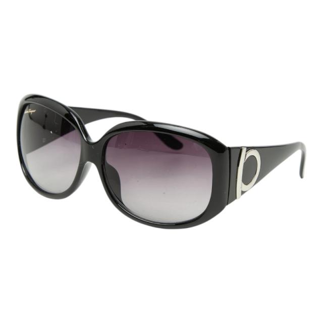 サルヴァトーレフェラガモ ガンチーニ グラデーション サングラス ブラック プラスチック メンズ Salvatore Ferragamo 【中古】