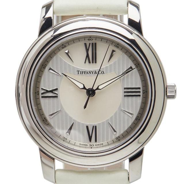 ティファニー マーク 腕時計 Z0046.17.10A91A40A クオーツ ホワイト文字盤 ステンレススチール メンズ TIFFANY&Co. 【中古】