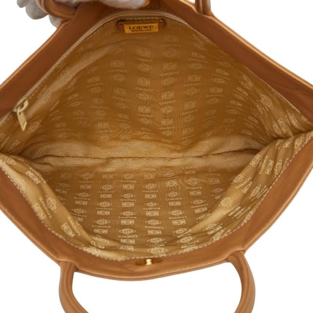 ロエベ アナグラム トートバッグ ハンドバッグ ベージュ レザー レディース LOEWE 【中古】_5