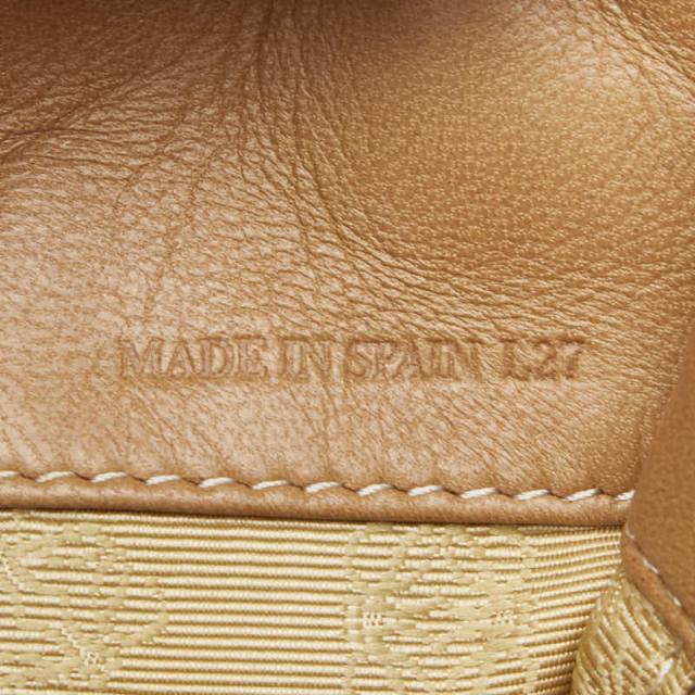 ロエベ アナグラム トートバッグ ハンドバッグ ベージュ レザー レディース LOEWE 【中古】_7