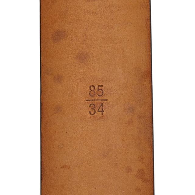 ルイ ヴィトン ダミエ サンチュール キャレ ベルト 85/34 M6802U ブラウン ゴールド PVC レザー メンズ LOUIS VUITTON 【中古】_7