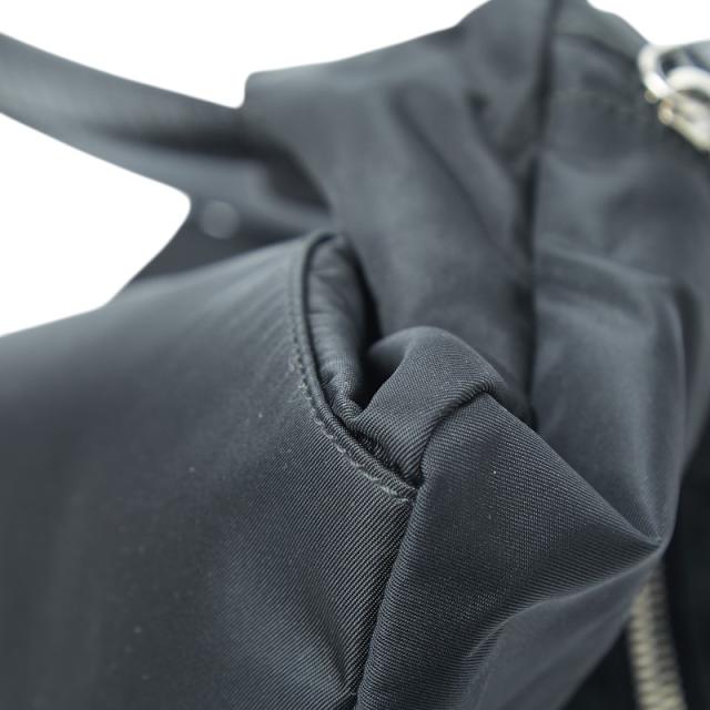プラダ 三角ロゴプレート ハンドバッグ ブラック ナイロン レザー レディース PRADA 【中古】_6