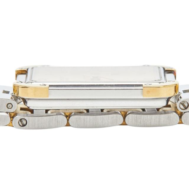 エルメス クロアージュ 腕時計 クオーツ ゴールド文字盤 ステンレススチール メッキ レディース HERMES 【中古】