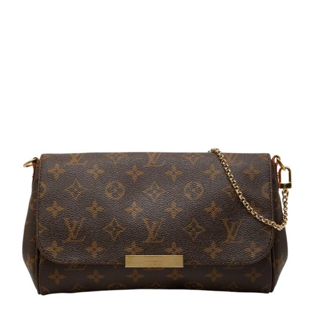 ルイ ヴィトン モノグラム フェイボリットMM ハンドバッグ ショルダーバッグ 2WAY M40718 ブラウン PVC レザー LOUIS VUITTON 【中古】