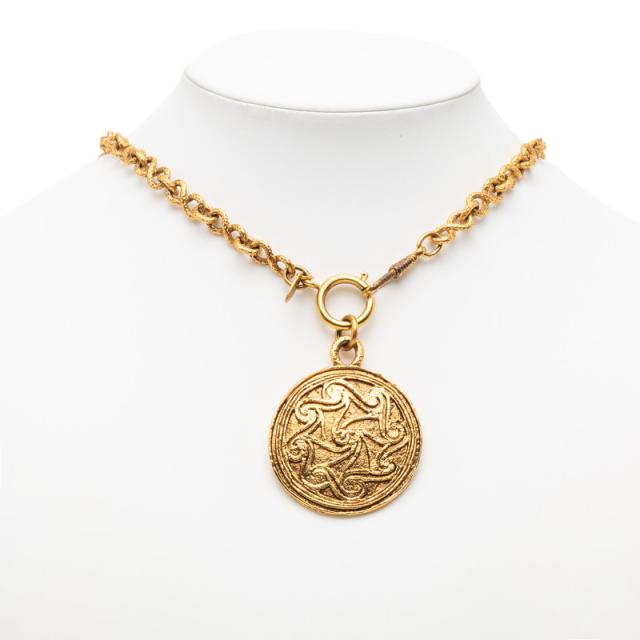 シャネル ヴィンテージ ココマーク ネックレス ゴールド メッキ レディース CHANEL 【中古】_5
