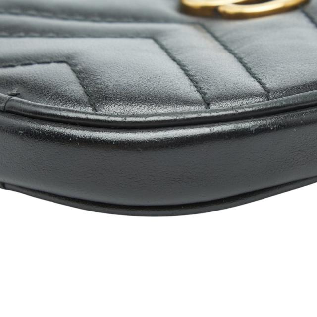 グッチ GGマーモント キルティング ハート コインケース 575160 ブラック レザー レディース GUCCI 【中古】_3