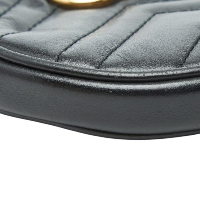 グッチ GGマーモント キルティング ハート コインケース 575160 ブラック レザー レディース GUCCI 【中古】_4