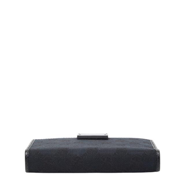 グッチ GGキャンバス - 手帳 手帳カバー 115240 ブラック キャンバス レザー レディース GUCCI 【中古】_2