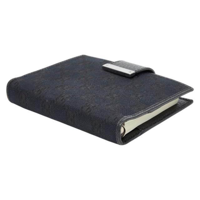 グッチ GGキャンバス - 手帳 手帳カバー 115240 ブラック キャンバス レザー レディース GUCCI 【中古】_3