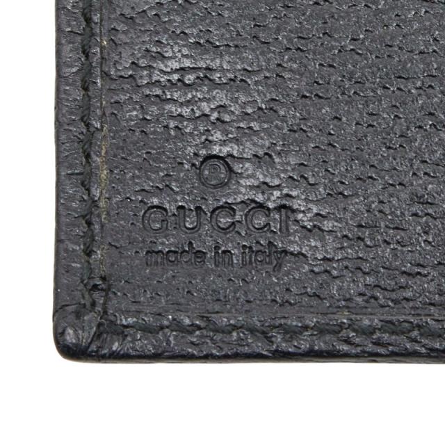 グッチ GGキャンバス - 手帳 手帳カバー 115240 ブラック キャンバス レザー レディース GUCCI 【中古】_6