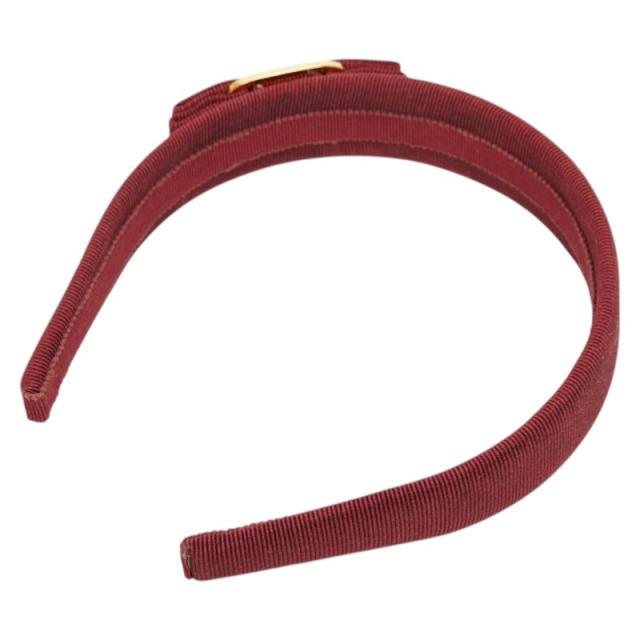 サルヴァトーレフェラガモ ヴァラリボン カチューシャ ヘアアクセサリー レッド キャンバス レディース Salvatore Ferragamo 【中古】_2