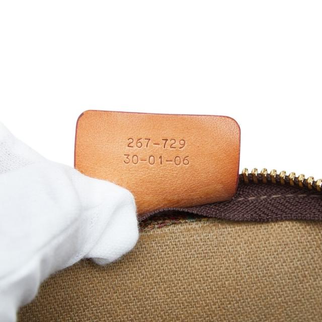 エトロ ペイズリー ミニボストンバッグ ハンドバッグ レッド ベージュ PVC レザー レディース ETRO 【中古】_7