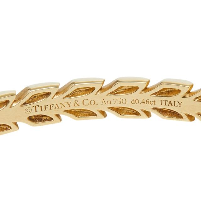 ティファニー ゴールド K18YG イエローゴールド ビクトリア ヴァイン ヒンジ バングル ブレスレット レディース TIFFANY&Co. 中古_3