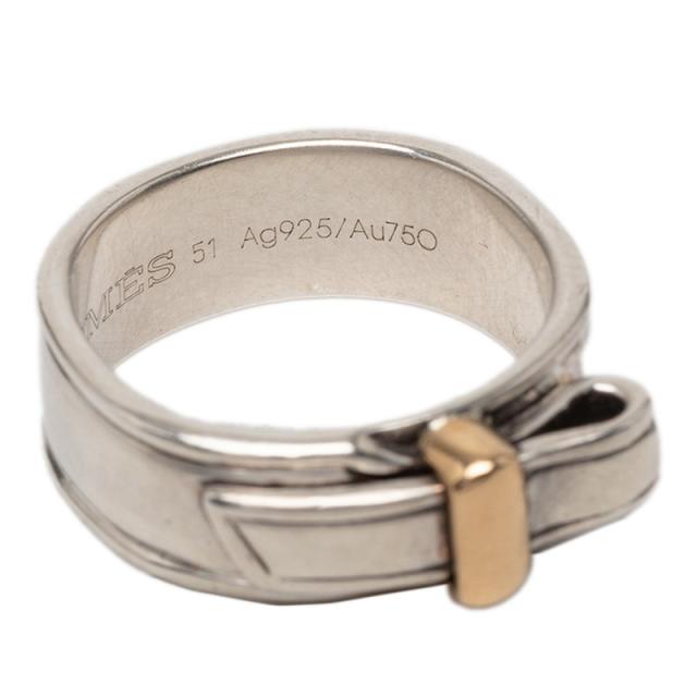 エルメス アルテミス リング 指輪 #51 SV925 シルバー Au750 レディース HERMES 【中古】_4