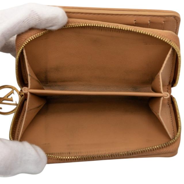 ルイ ヴィトン モノグラム エンボス ポルトフォイユ ルー 二つ折り財布 M81673 キャメル ブラウン ラムレザー LOUIS VUITTON 【中古】