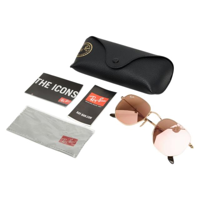 レイバン ヘキサゴナル 坦々たる水晶体 黒眼鏡 RB2548-N ゴールド 金属元素 レディース Ray-Ban 【中古】