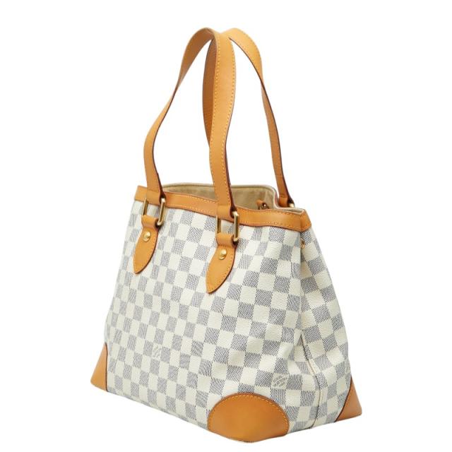 ルイ ヴィトン ダミエ アズール ハムステッドPM ハンドバッグ トートバッグ N51207 ホワイト PVC レザー LOUIS VUITTON 【中古】_1