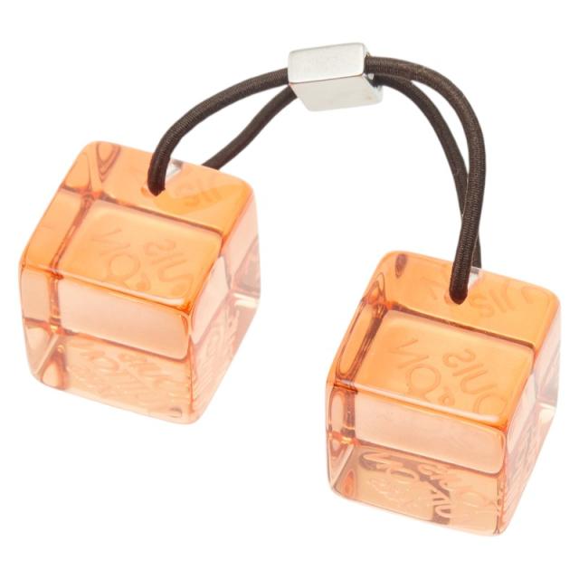ルイ ヴィトン ヘアゴム キューブ ヘアアクセサリー オレンジ プラスチック レディース LOUIS VUITTON 【中古】_1