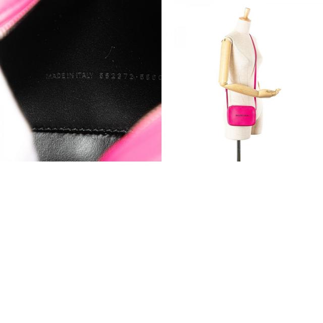 バレンシアガ エブリディ 斜め掛け ショルダーバッグ カメラバッグ ピンク レザー レディース BALENCIAGA 【中古】_9