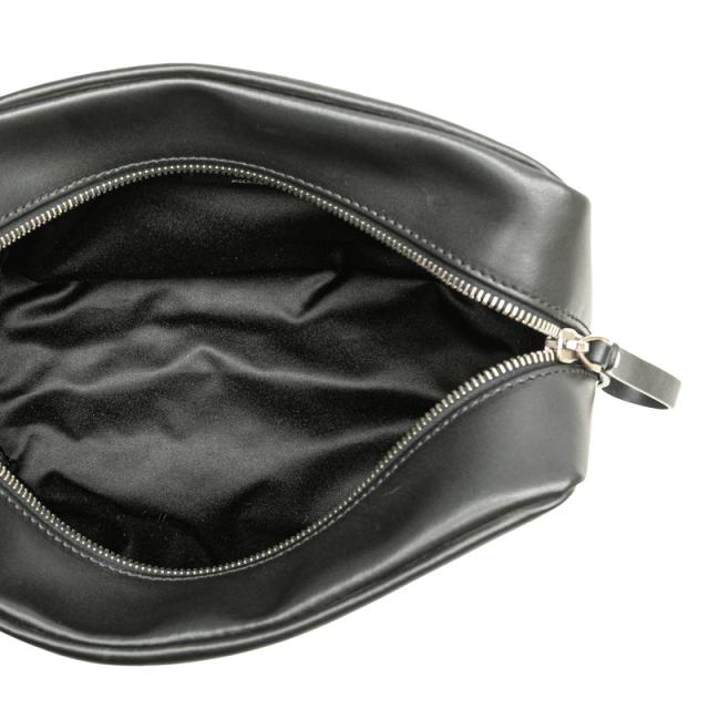 ヴァレンティノ VLTNロゴタイプ 二つ目御徒面子 車寄せ 黒いこと なめし革 レディース VALENTINO 【中古】